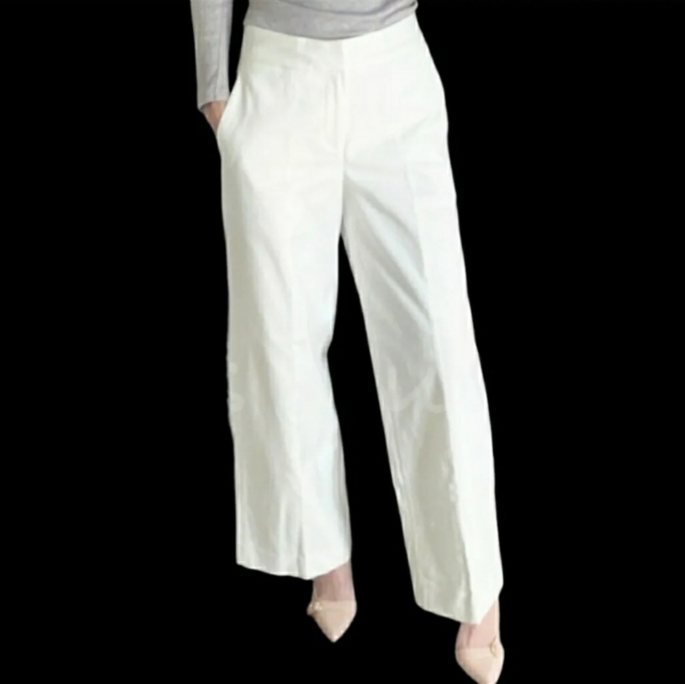Everlane The Wide Leg Structure Pant - White Bone